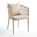 TABLE Y803  CARREE/1716*4CHAISES