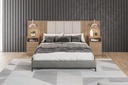 TETE DE LIT CHENE AVEC 2 CHEVETS  2625X1200