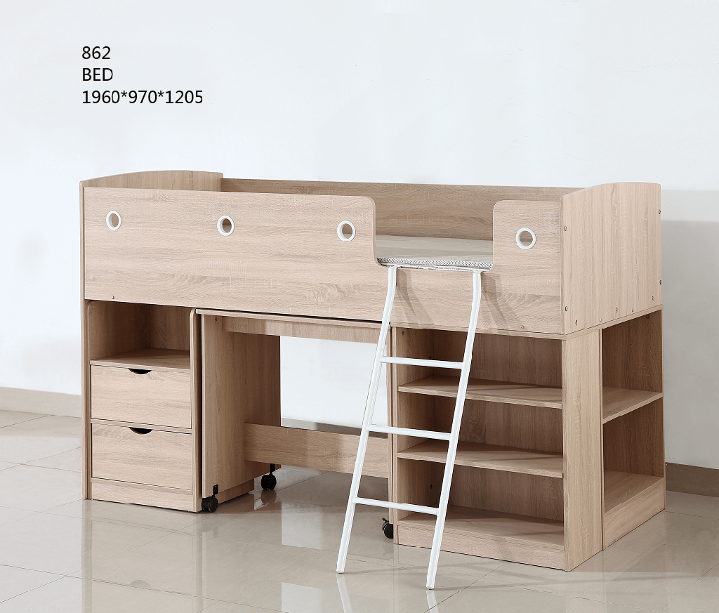 LIT ENFANT  862  AVEC RANGEMENT REF  1325 1960*970*1205