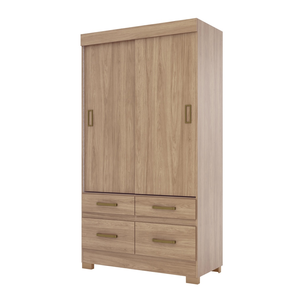 ARMOIRE COULISSANTE 2P/4T/ BOIS 1095X2005X485 BE25-201