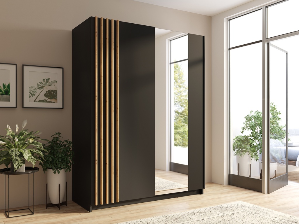 ARMOIRE COULISSANTE BAYADERO NOIR