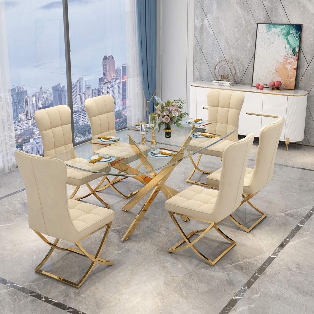 [CHAISE-11475] CHAISE 11475 DORE /BEIGE  480X450X1000