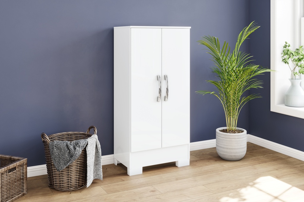 ARMOIRE CHAUSSURE 2P BLANC 510X1005X465 