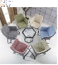 [CHAISE-909F] FAUTEUIL DE CHAMBRE REF 152 116 GRIS ROSE