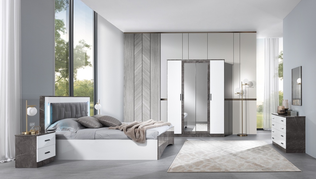 CHAMBRE A COUCHER 160*200 IRIS  