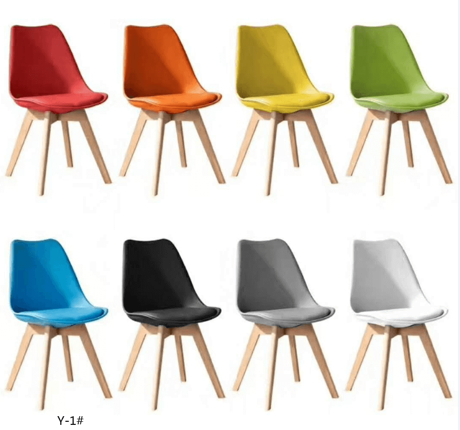 CHAISE SCANDINAVE REMBOURREE GRIS
