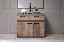 [STRIPE -2P2T] Stripe commode grise matera chêne