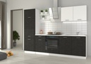 [CUIS-PREGO-CHROMIX] CUISINE COMPLETE CHROMIX BETON  270CM