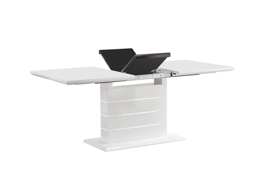 TABLE BLANCHE RALLONGE 1045 140+40X90X76 