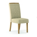 CHAISE BOIS VELOURS MALU 440X975X600
