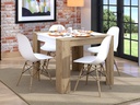 TABLE A MANGER CARRARA 11012315 104*90  CHENE BLANC
