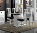 TABLE A MANGER AURORA  BLANCHE  160*77*90  1164