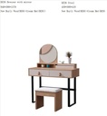 COIFFEUSE 430*300*418 CREME/BOIS REF  1214