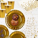 10 VERRES unies ctn arg/or/rose gold