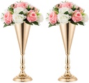 VASE DORE POUR CENTRE DE TABLE MARIAGE  40CM/47CM/54CM  DIVERS